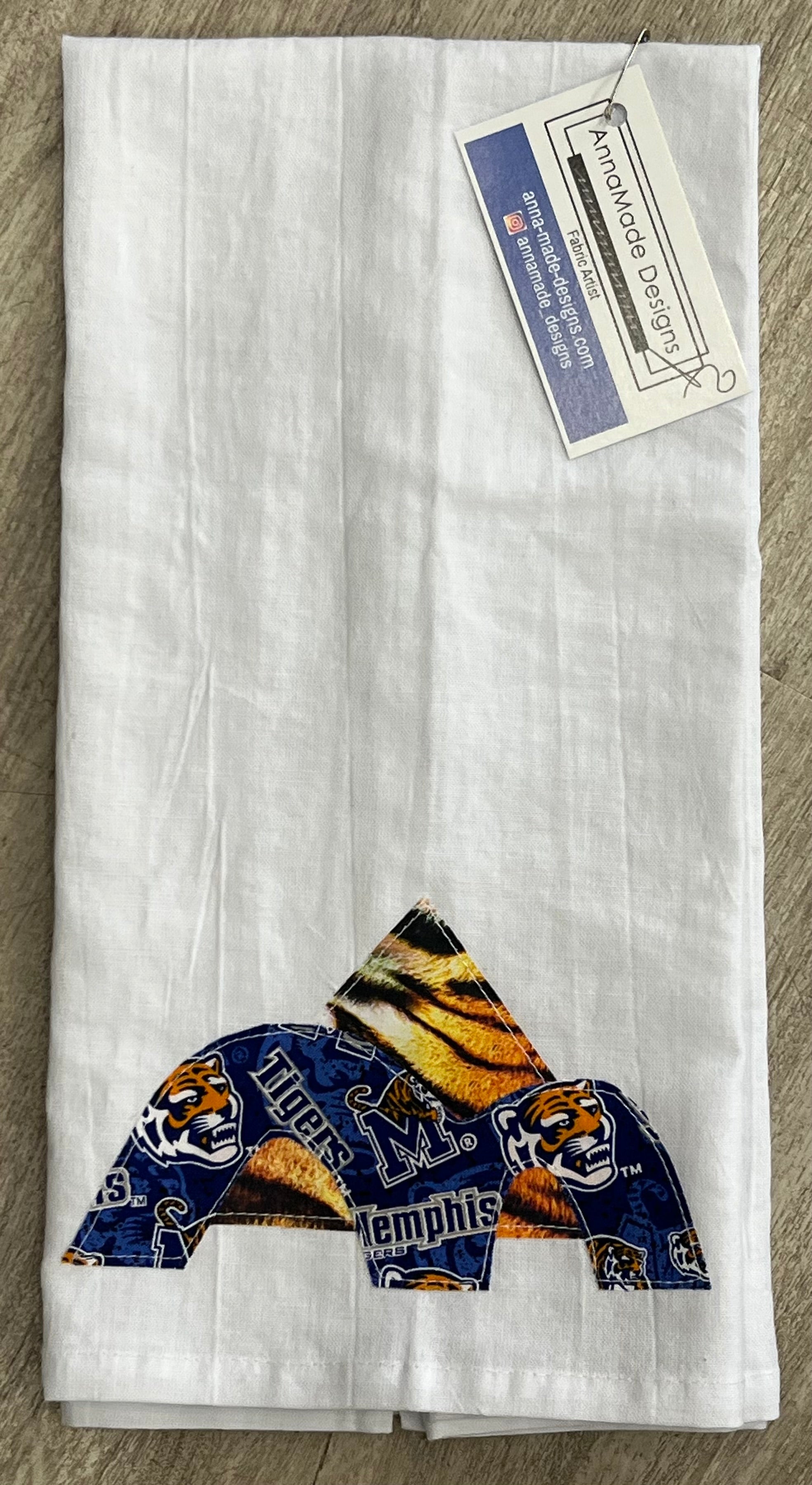 Memphis Tigers Tea Towel: Local Artist AnnaMade Designs