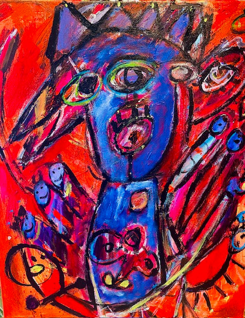 "Life of the Party" Original on Canvas By Debra Edge