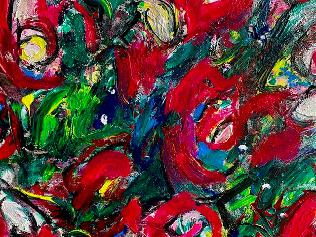 "Field of Roses" Original on Canvas by Debra Edge