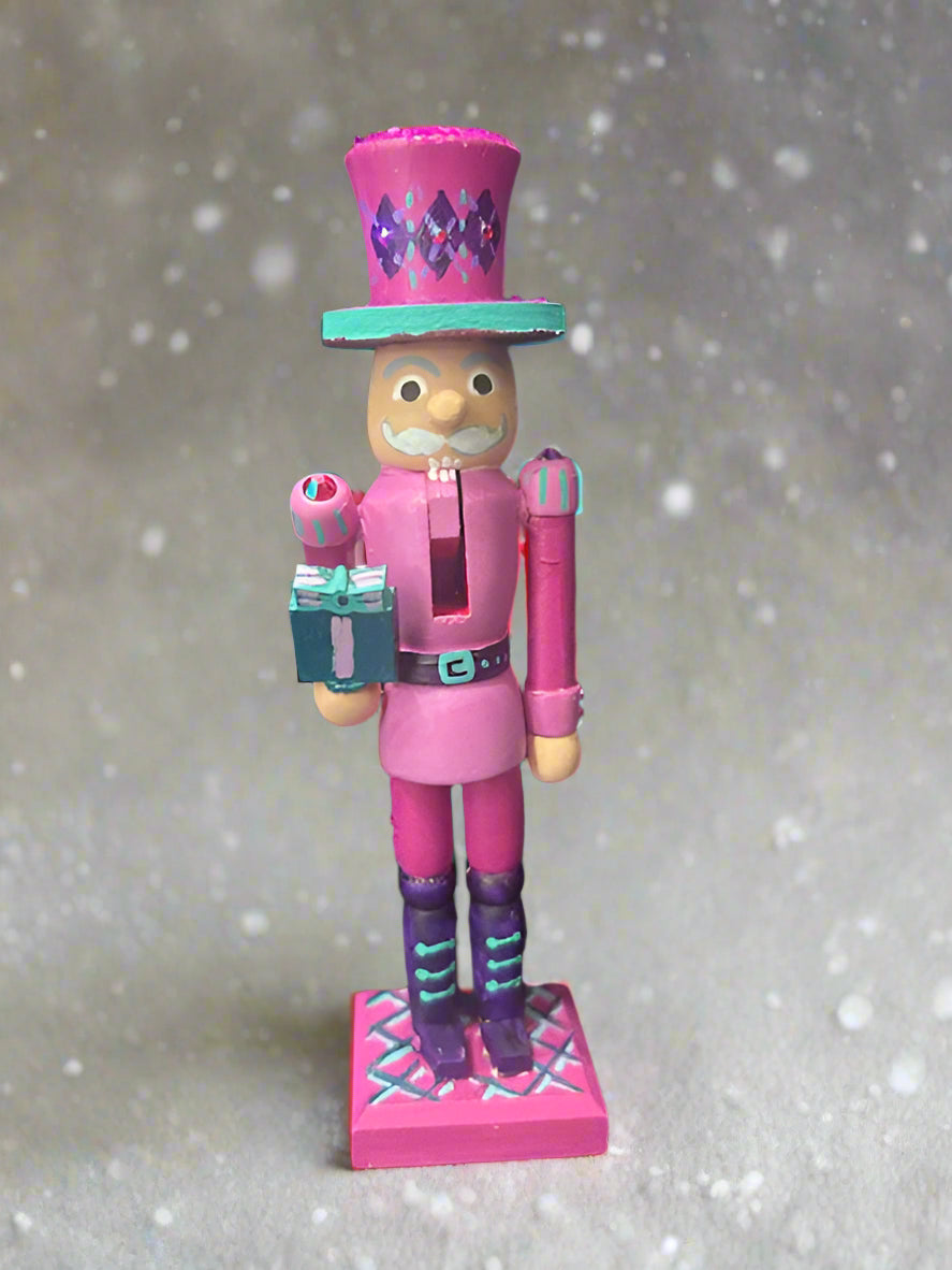 Purple Glitter Nutcracker