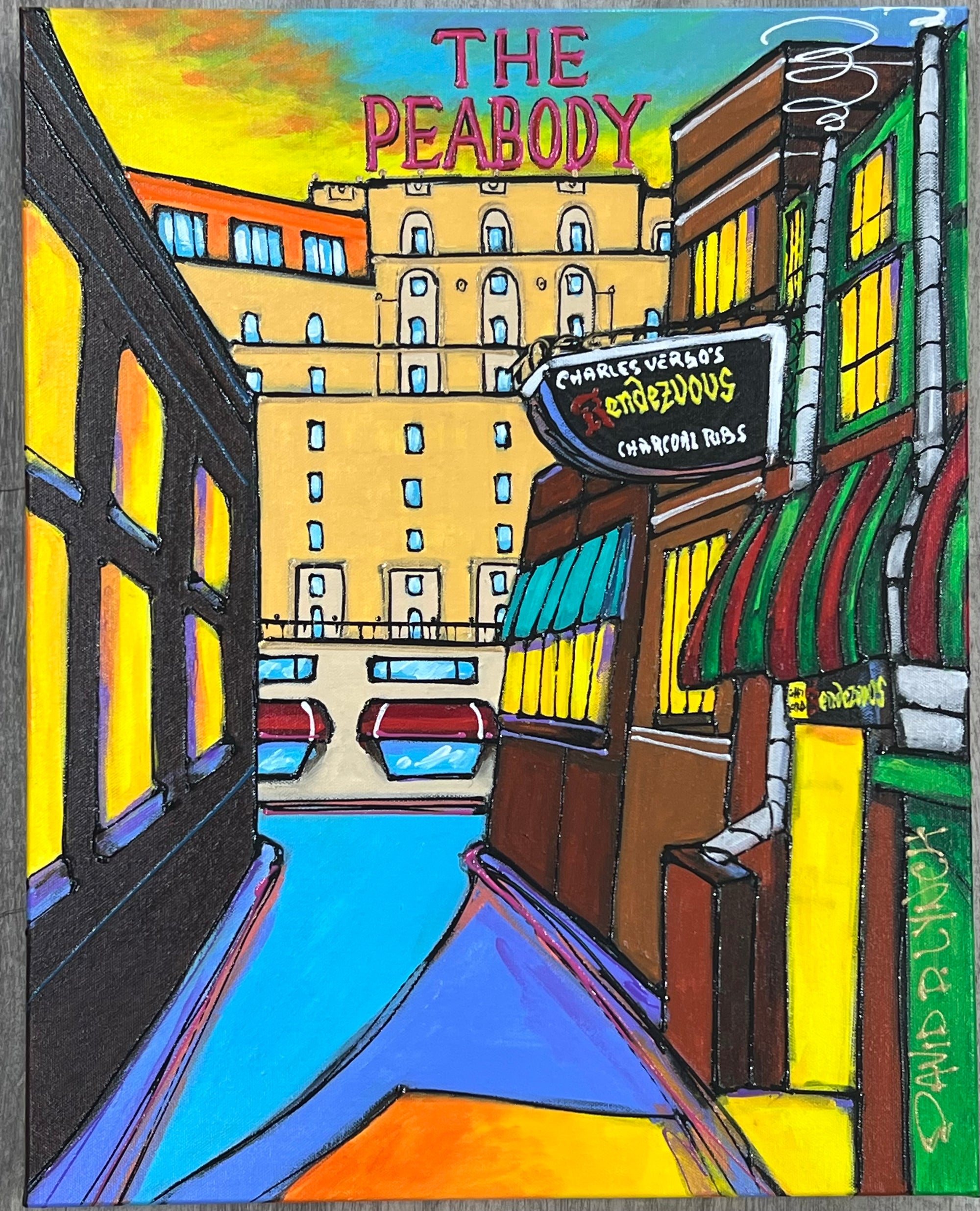 "Rendezvous Alley #32" Original by David Lynch