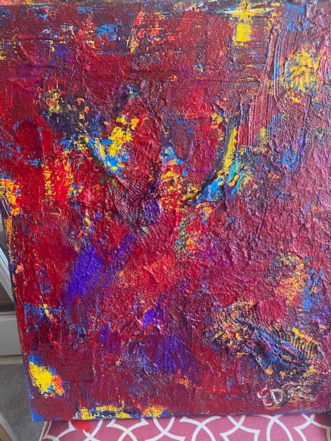 "Flash Backs" Original on Canvas by Debra Edge