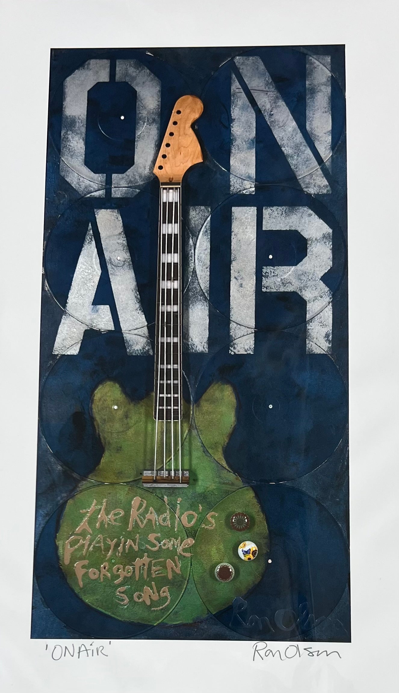 “On Air” Matted Print signed by Ron Olson