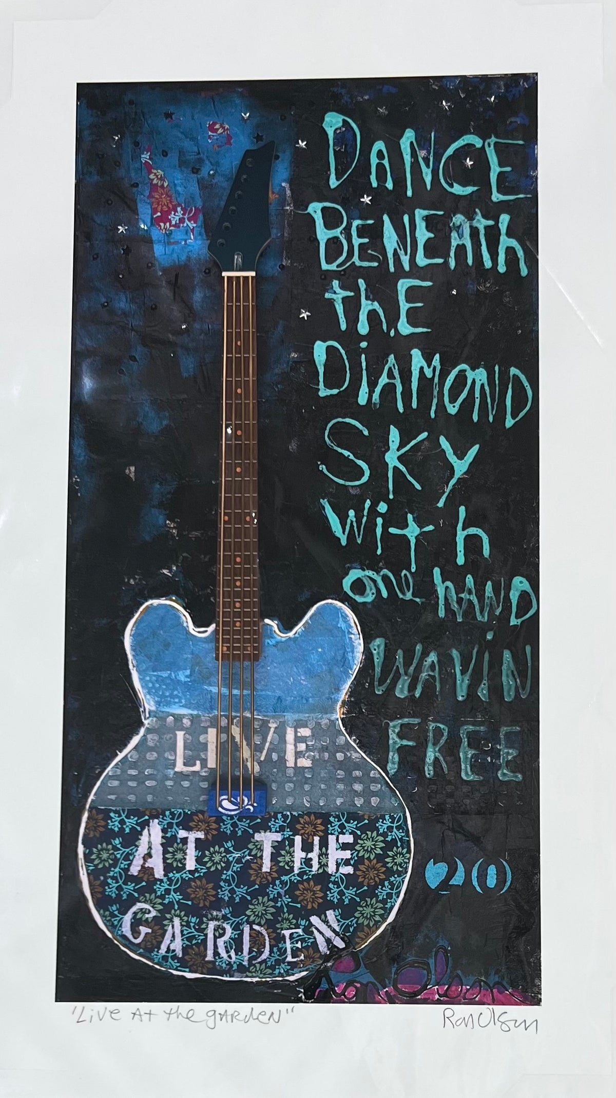 “Live at the Garden” signed PRINT of an original painting by local Memphian Ron Olson