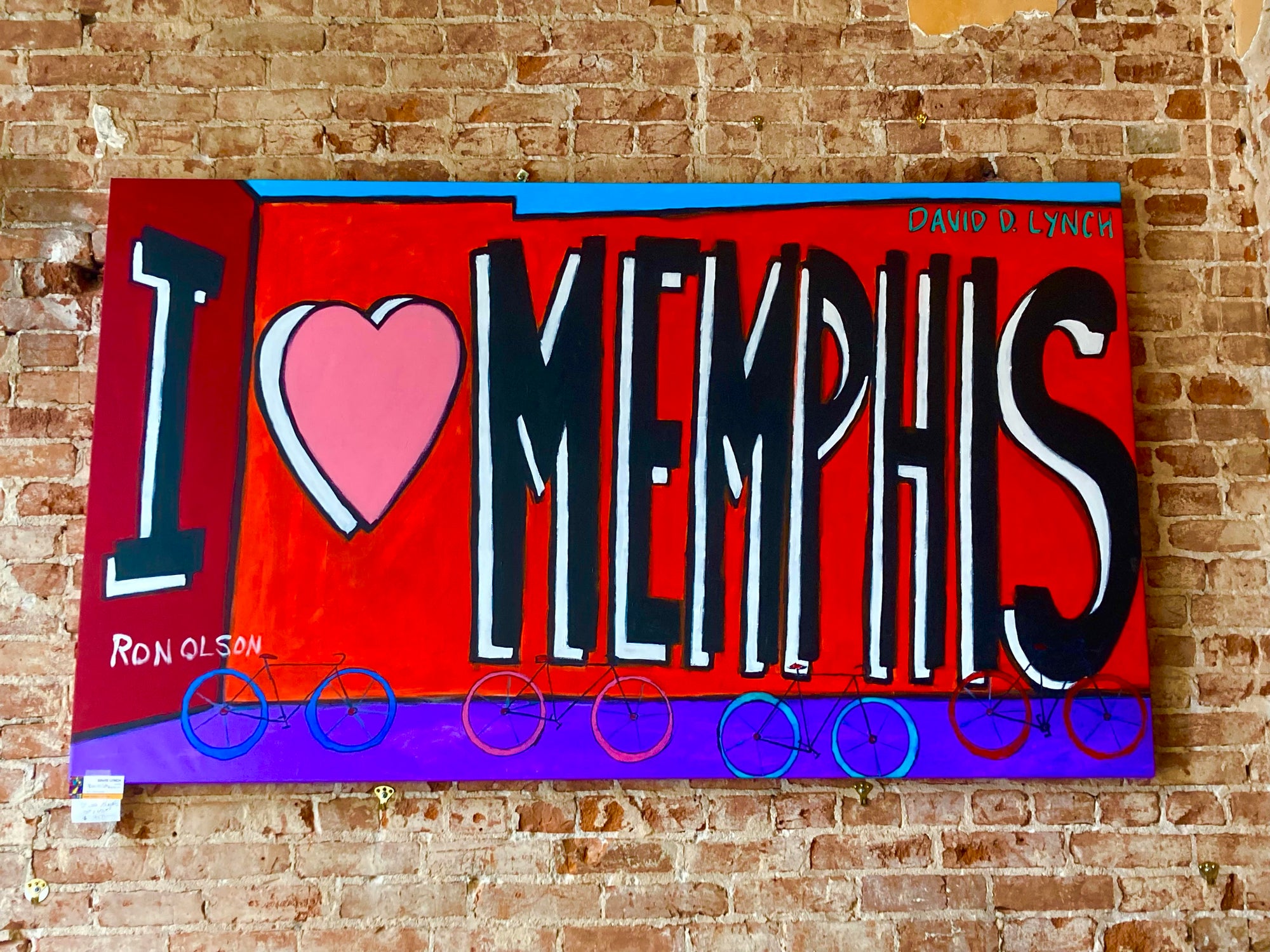 "I Love Memphis"  74" x 42" with Ron Olson and David Lynch