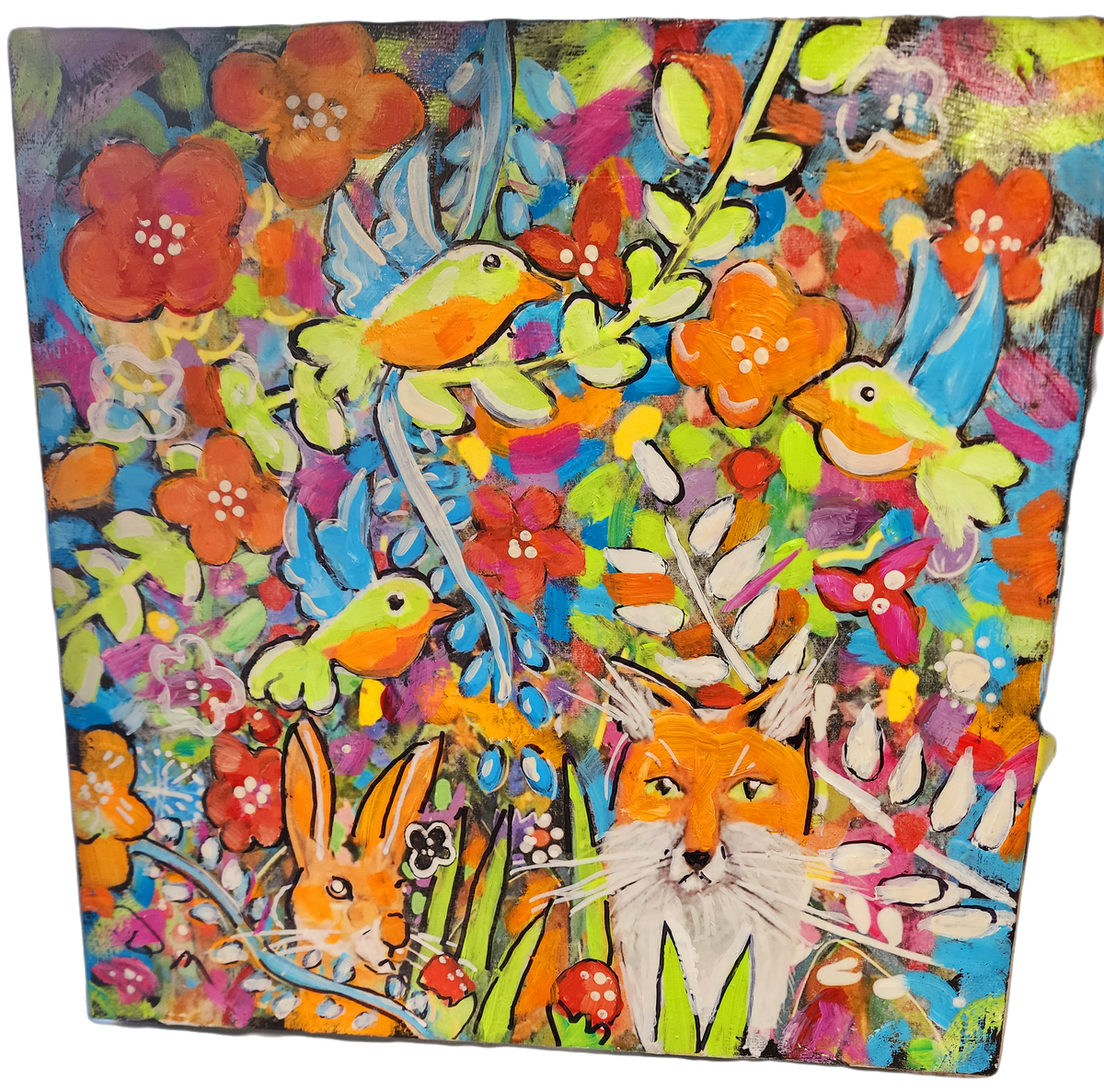 "In the Trees"   - 12" x 12.5" Original Painting Created by Local Memphian Don Morgan