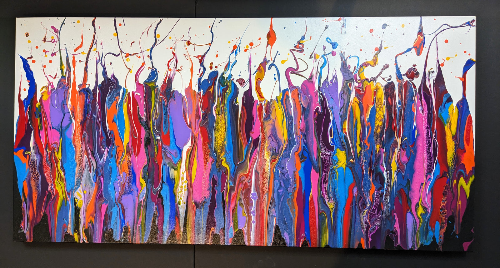 Canvas Art  - "Joy on Beale" 48" x 24" by Local Artist Sandra Barrett