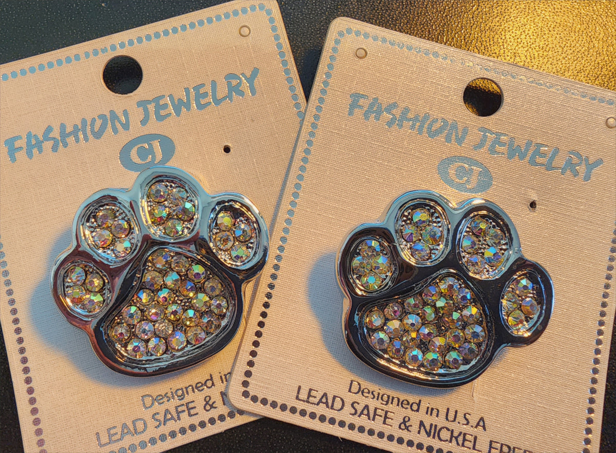 Brooch  Memphis TIGER PAW with Stones