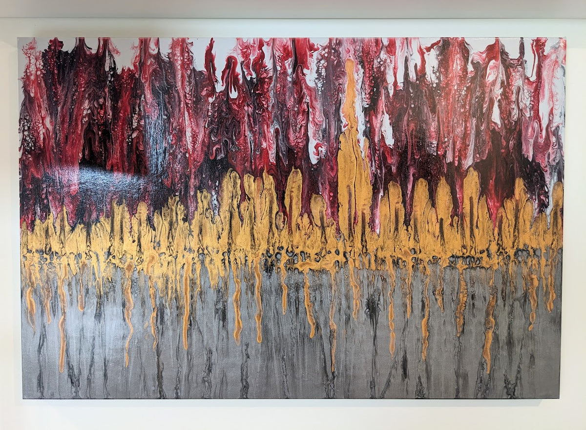 Canvas Art - "Life Rising" 24" x 36" by Local Artist Sandra Barrett