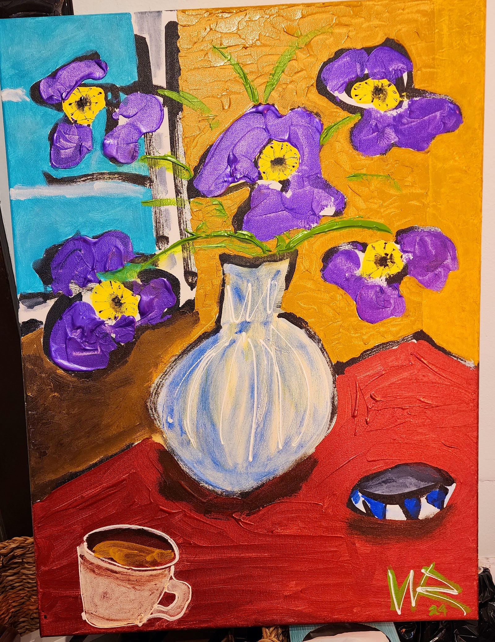 Matisse Like   - 18" x 24" Original by Wayne Russell