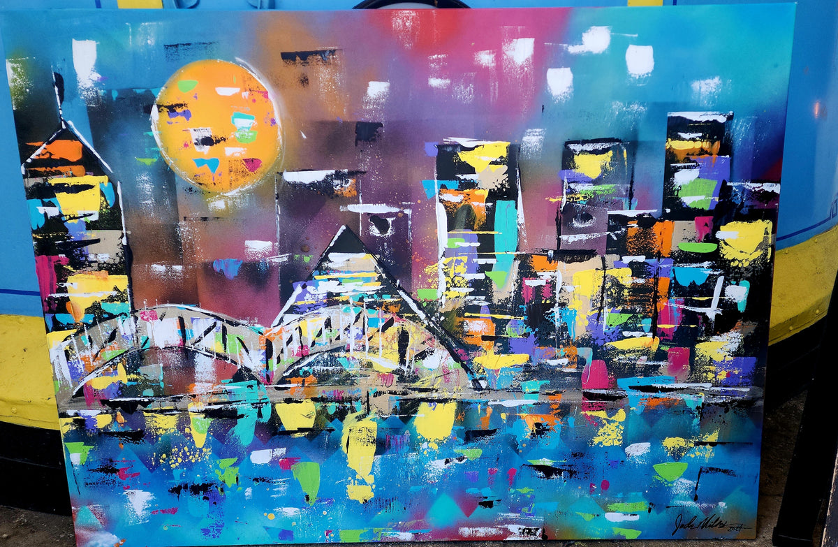 "Memphis in FULL COLOR #1" Original by Local Jade Miller