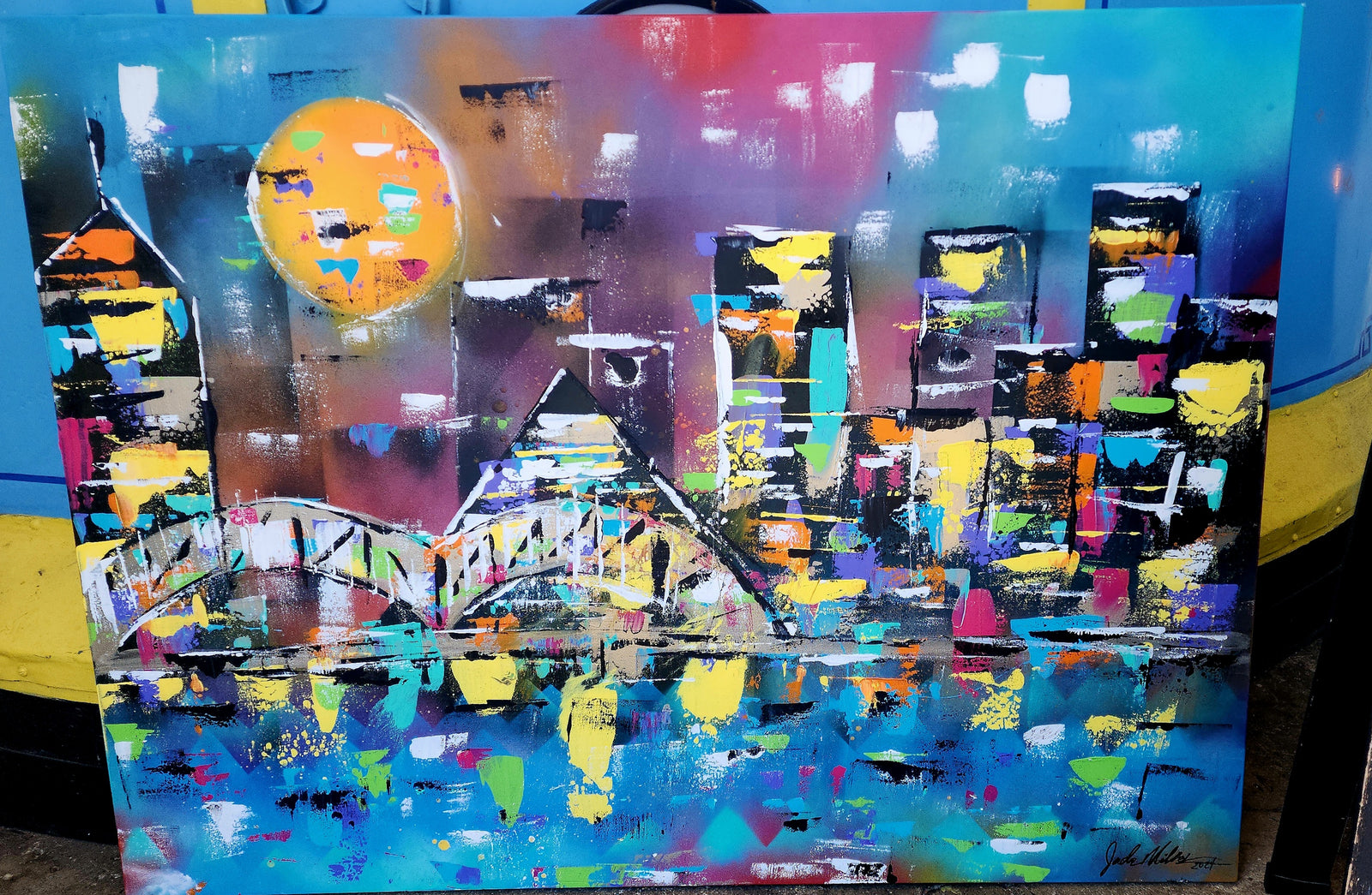 "Memphis in FULL COLOR #1" Original by Local Jade Miller