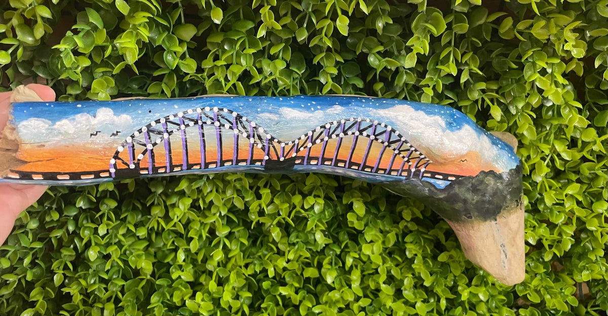 Mississippi Driftwood Art Original by  DJ Kelly