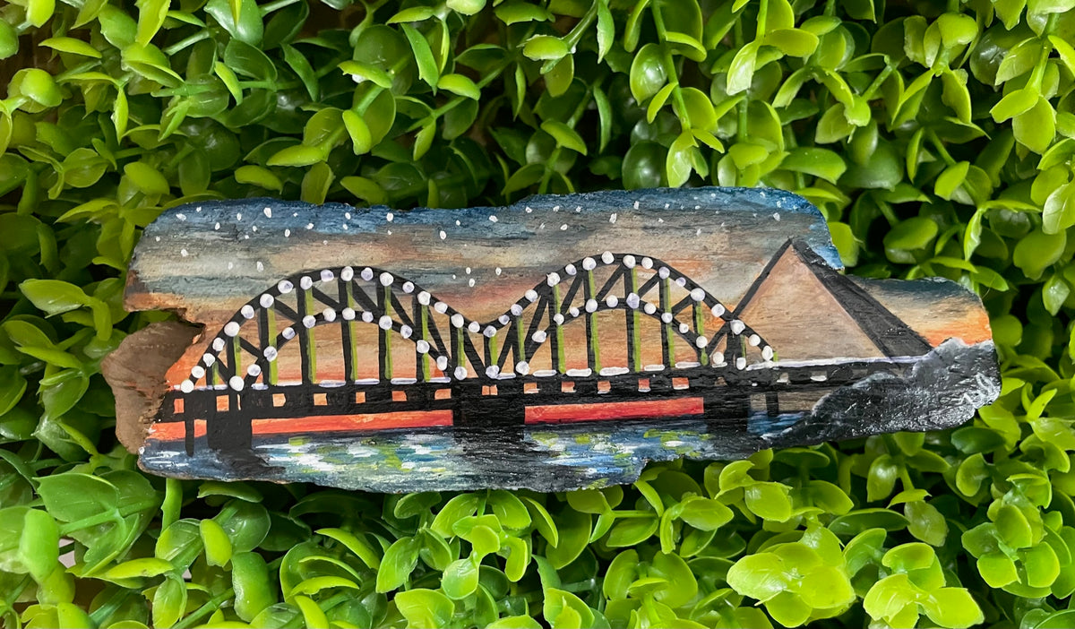 Mississippi Driftwood Art Original by  DJ Kelly