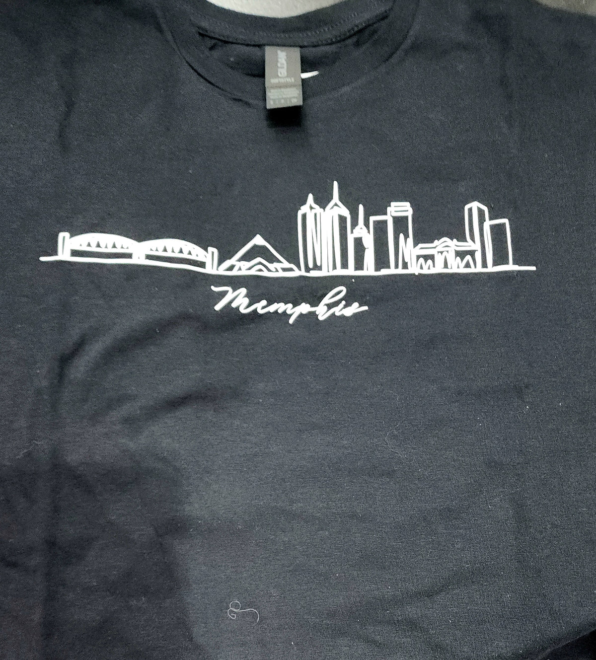 Memphis Skyline T Shirt Black- Toddler and Youth Sizes
