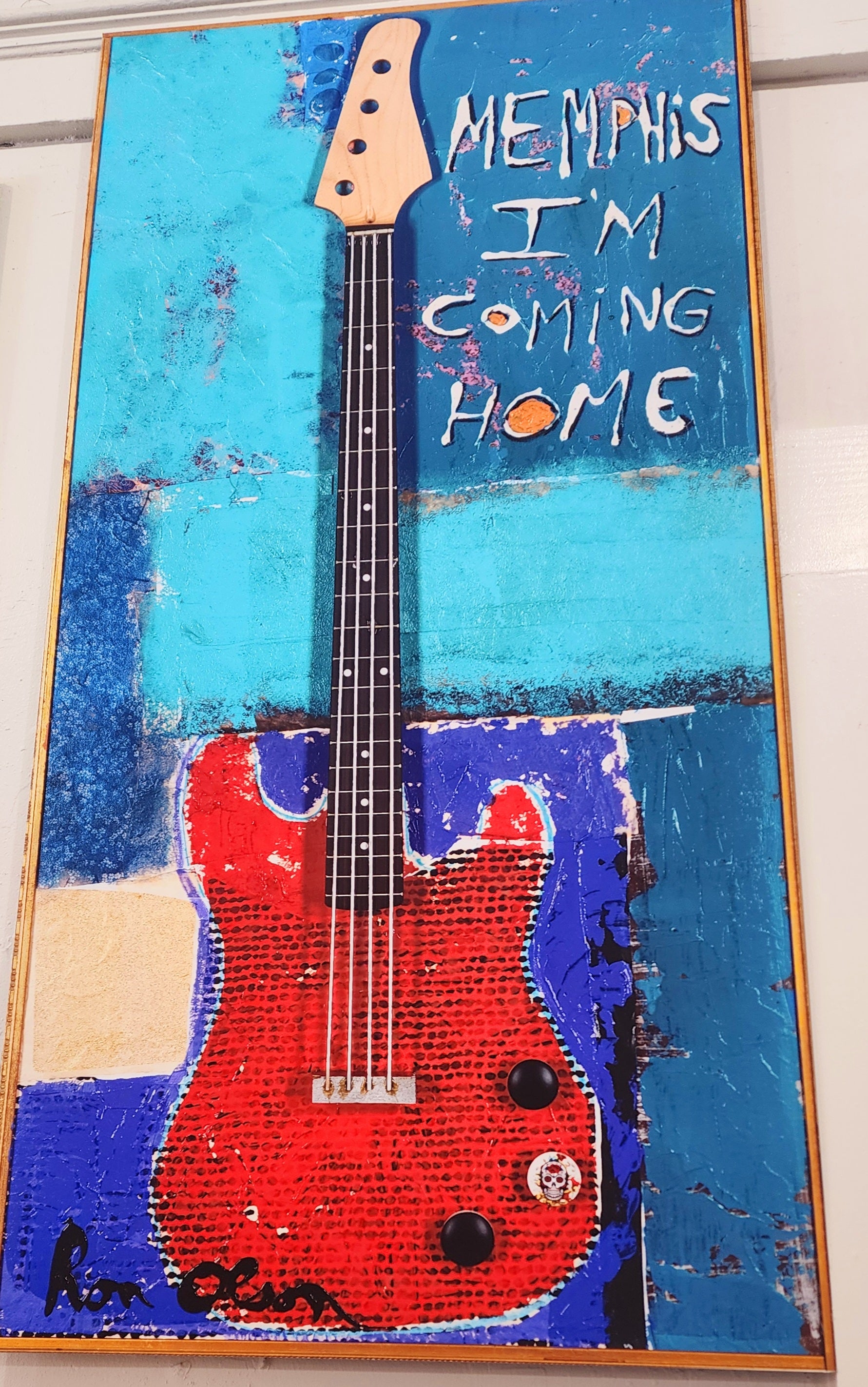 “Memphis, I’m coming home”  Reproduction by Ron Olson