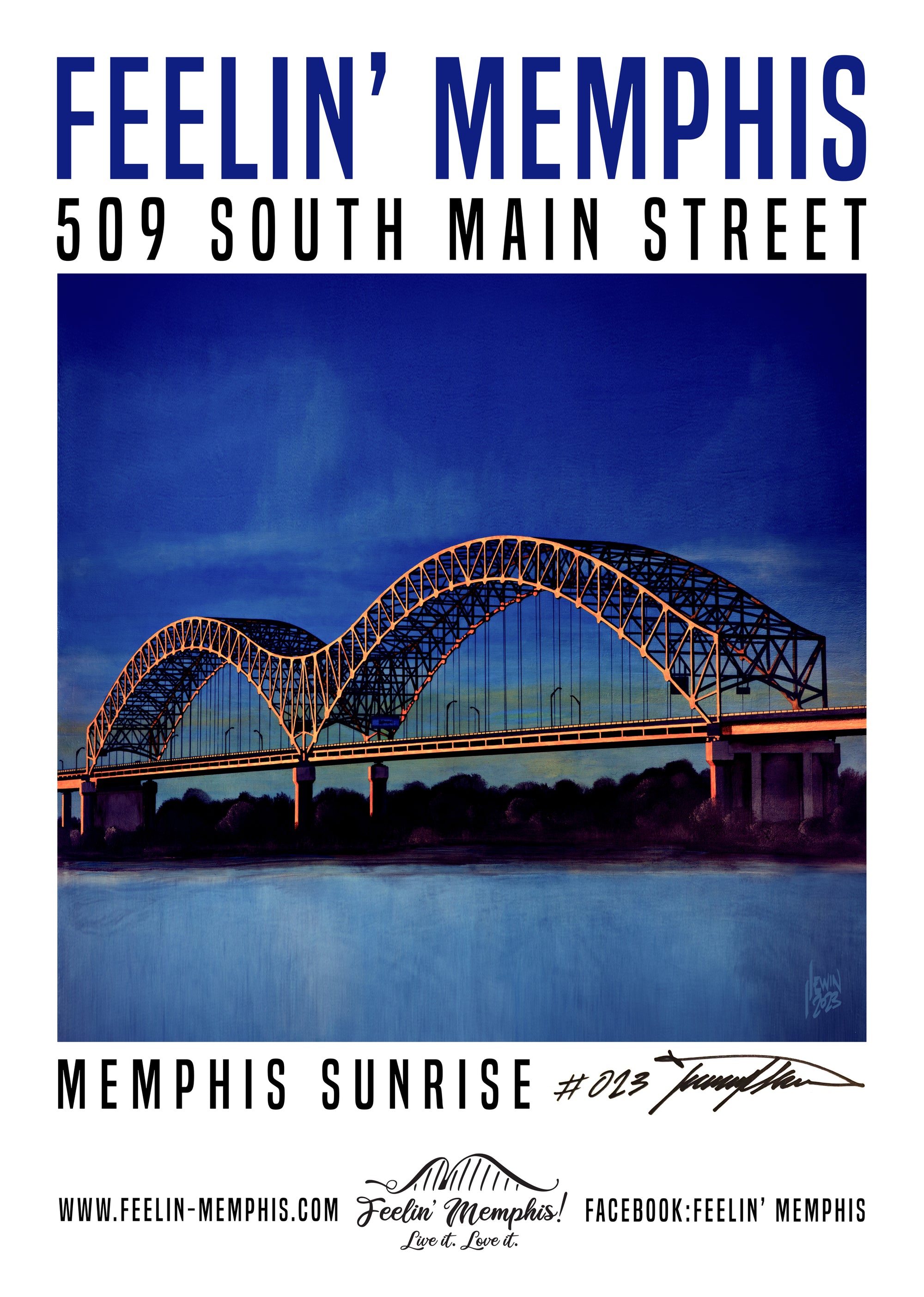 MEMPHIS POSTER in tube by Jeremy Lewin