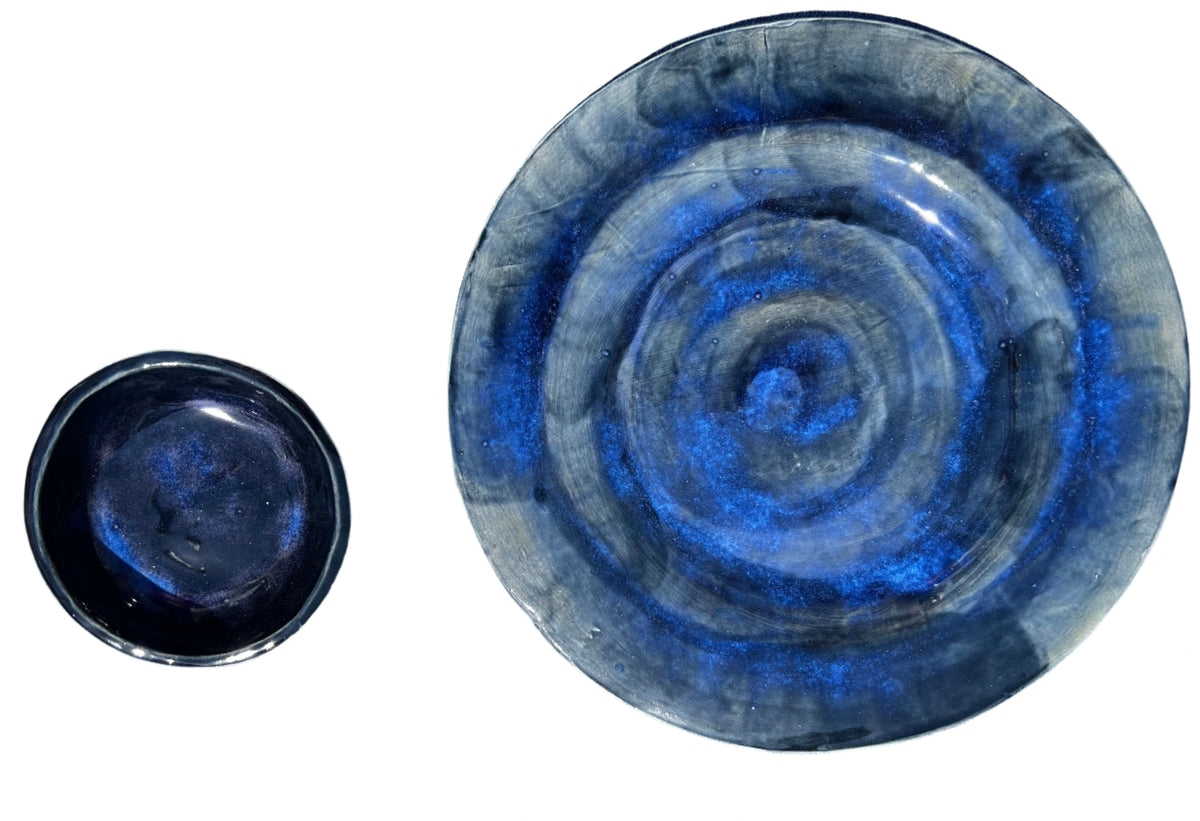 Round Platter and Condiment Bowl Set