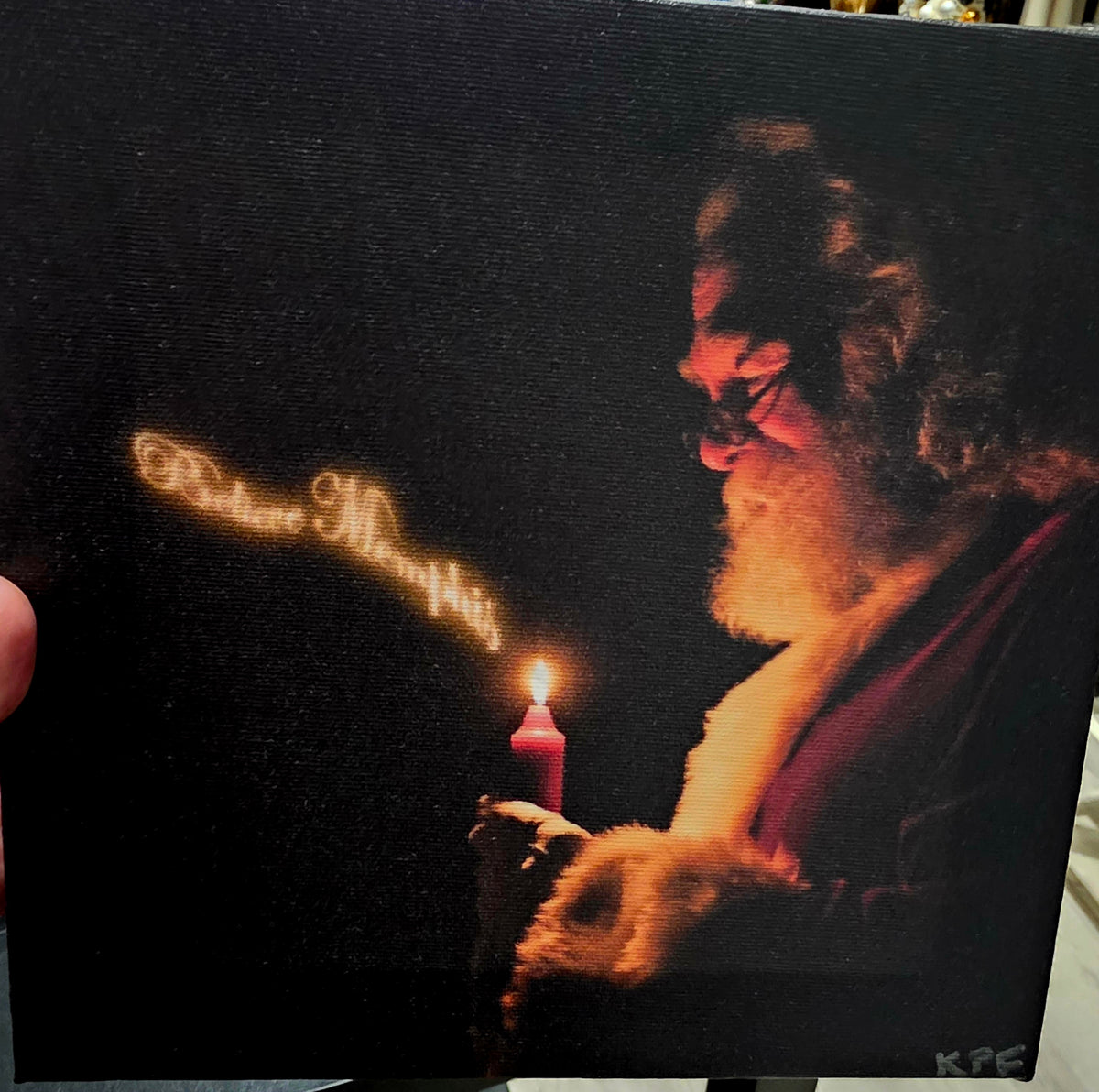 "SANTA" on Canvas, by Karen Pulfer Focht of Memphis Tenn