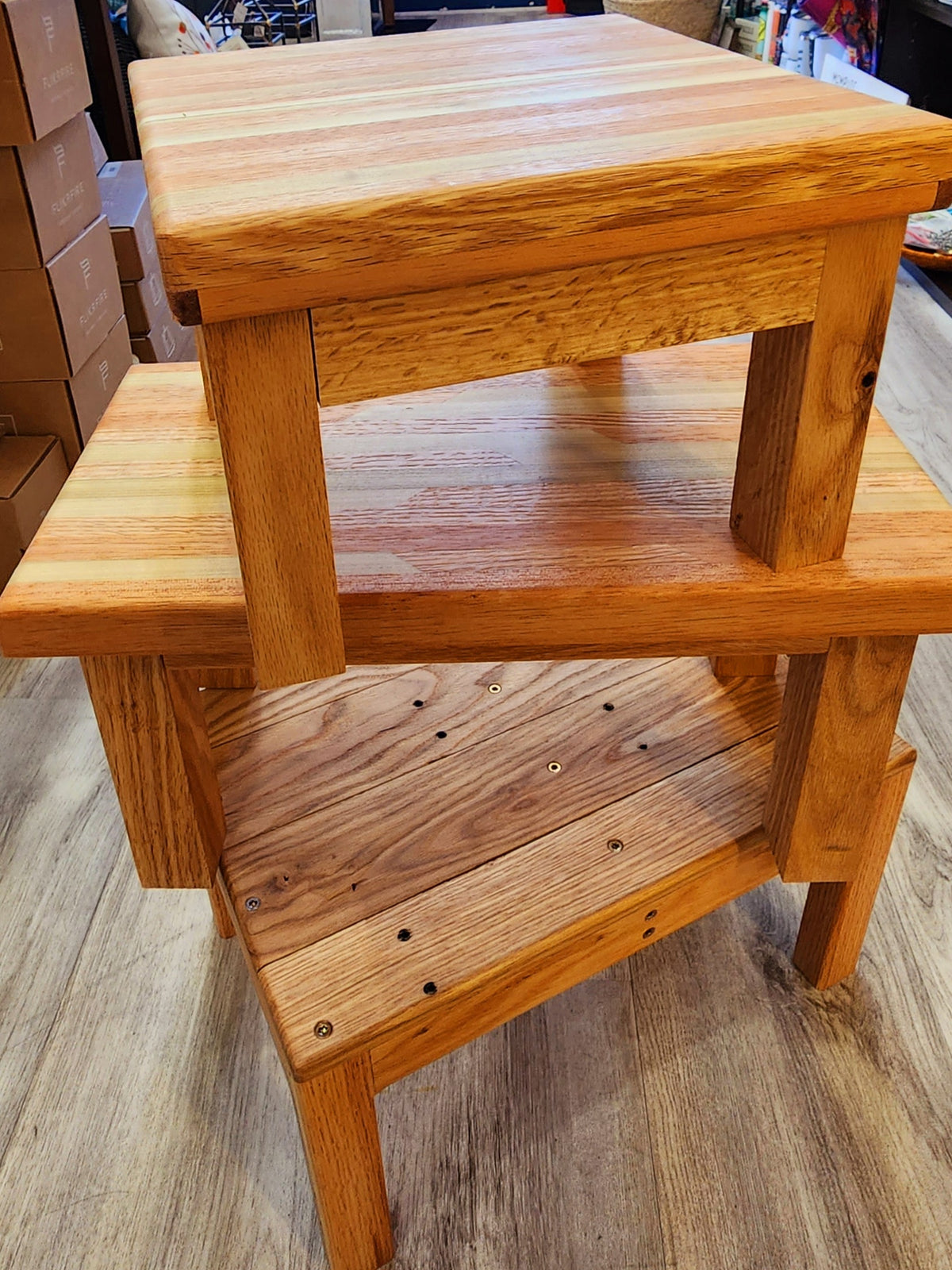 Handmade Wood Stools By Chuck Snow