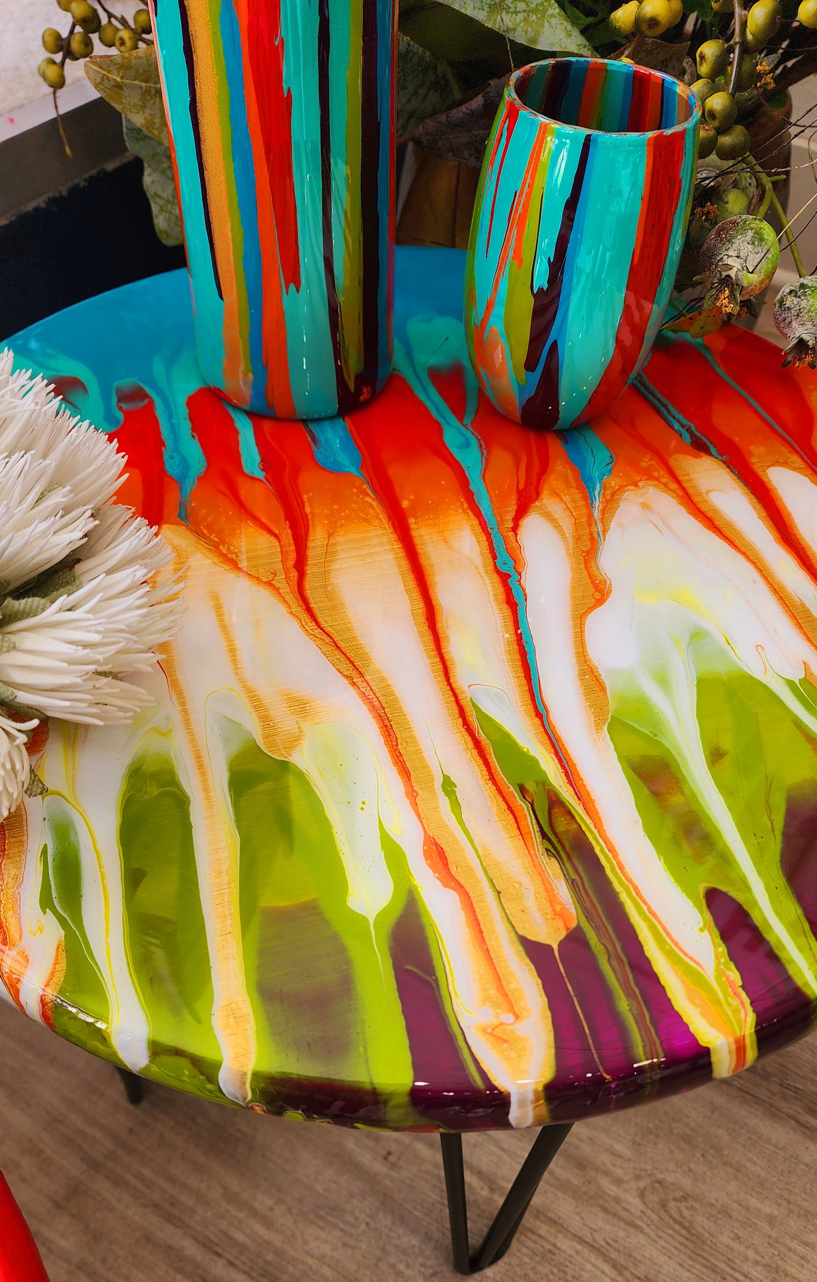 Table "Santa Fe" Collection by Local Artist Sandra Barrett