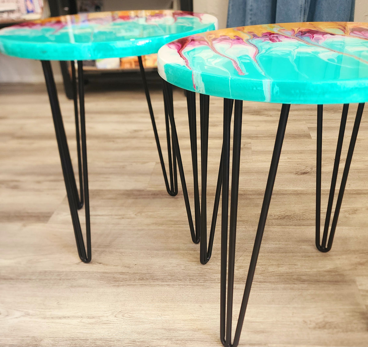 Table "Fire and Ice" Collection by Local Memphis Artist Sandra Barrett