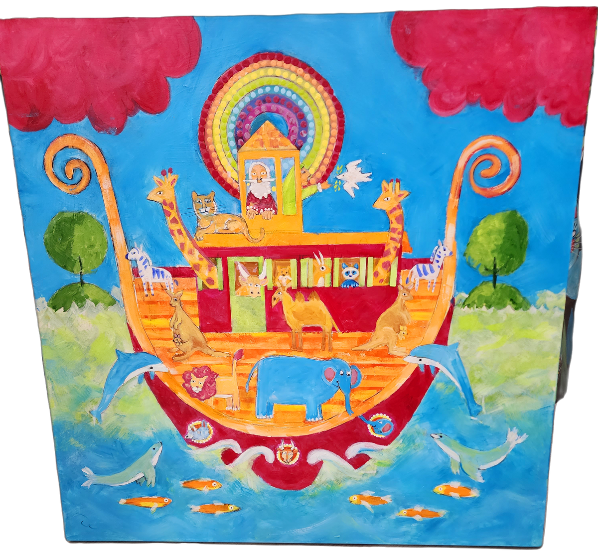 'The Ark'  - 30" x 30" Original Painting Created by Local Memphian Don Morgan