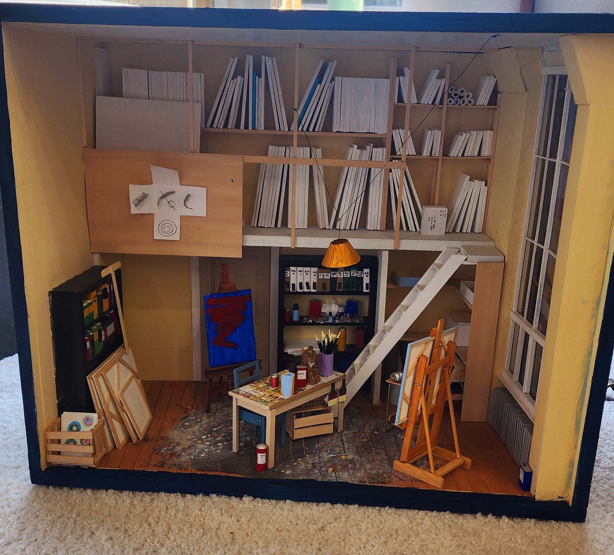 An Artist Studio Shadow Box by Artist Keith Schap