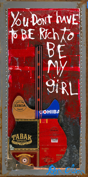 "You Don't Have to be Rich to be My Girl" signed PRINT of an original painting by local Memphian Ron Olson