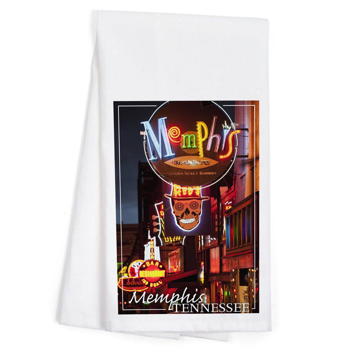 ORGANIC TEA TOWEL Memphis, Tennesseee, Beale Street