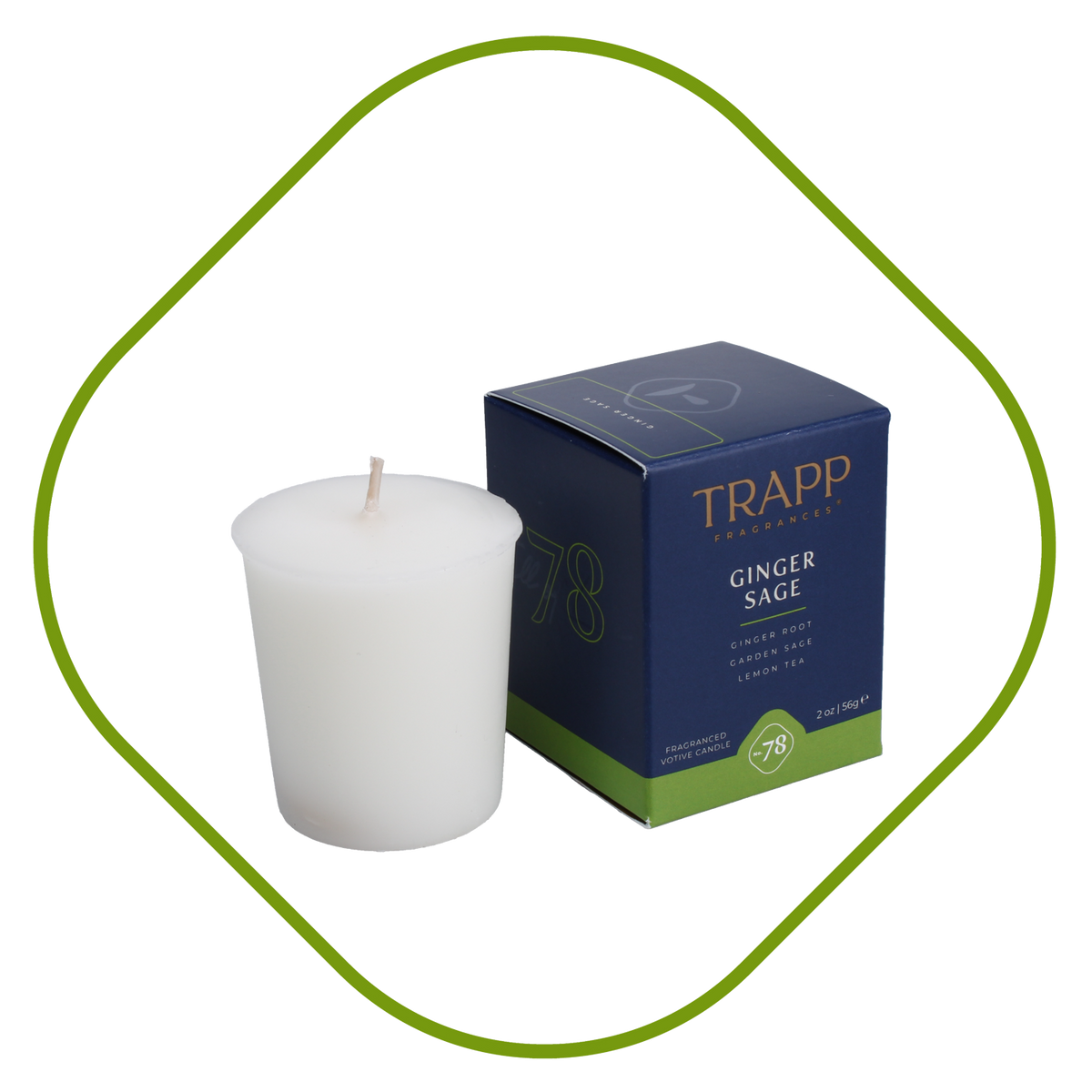 No. 78 Ginger Sage 2 oz. Votive Candle