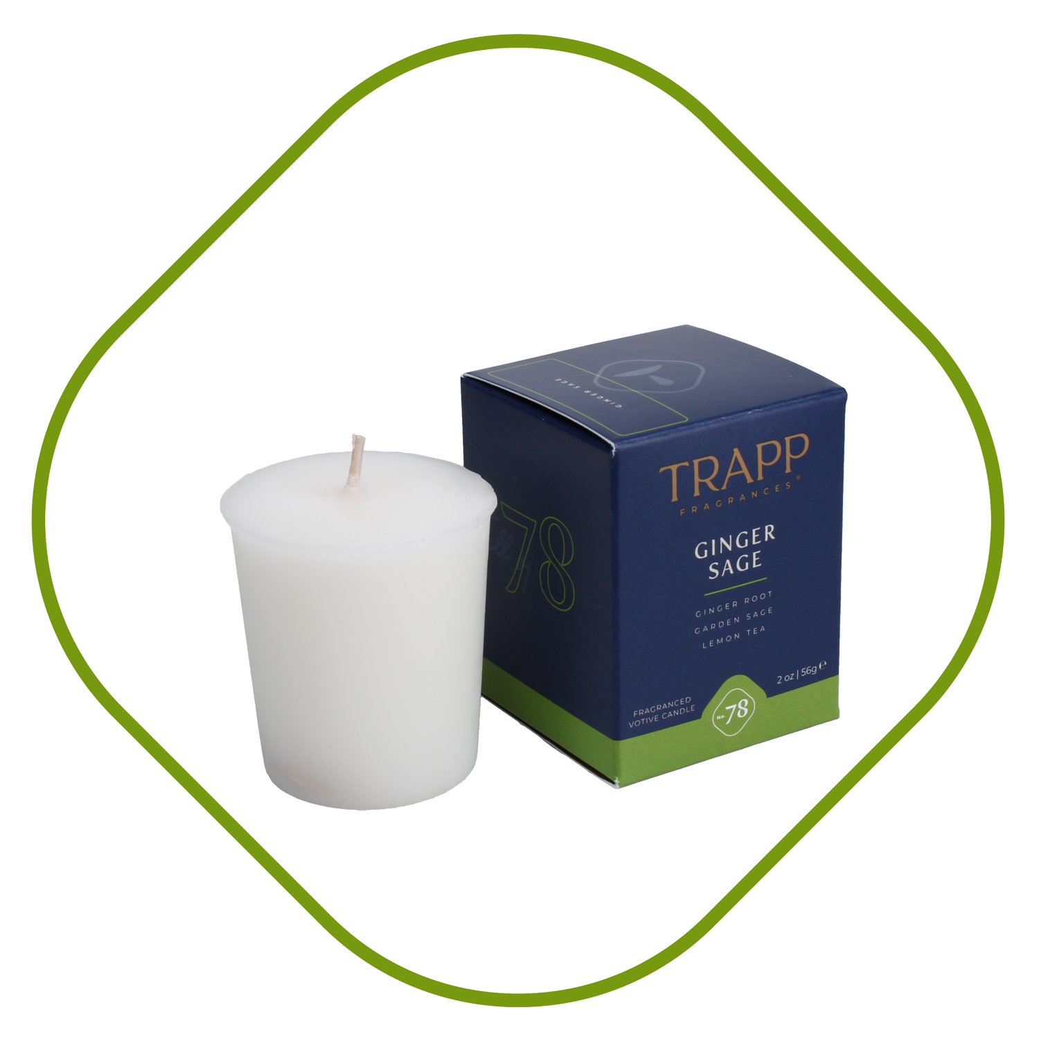 No. 78 Ginger Sage 2 oz. Votive Candle