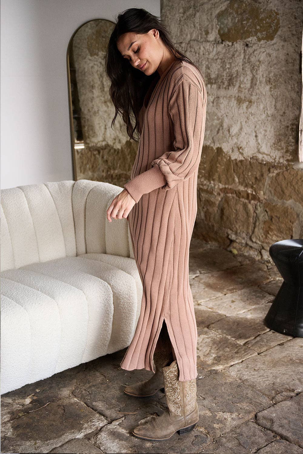 Arlow Dress - Clay: Clay / S/M