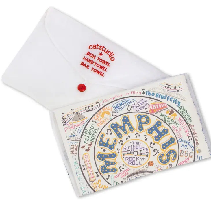 Dish Towels - Framed Embroidery Rick-Rack  (ALL AREAS)