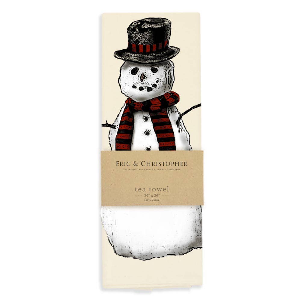 Snowman Tea Towel