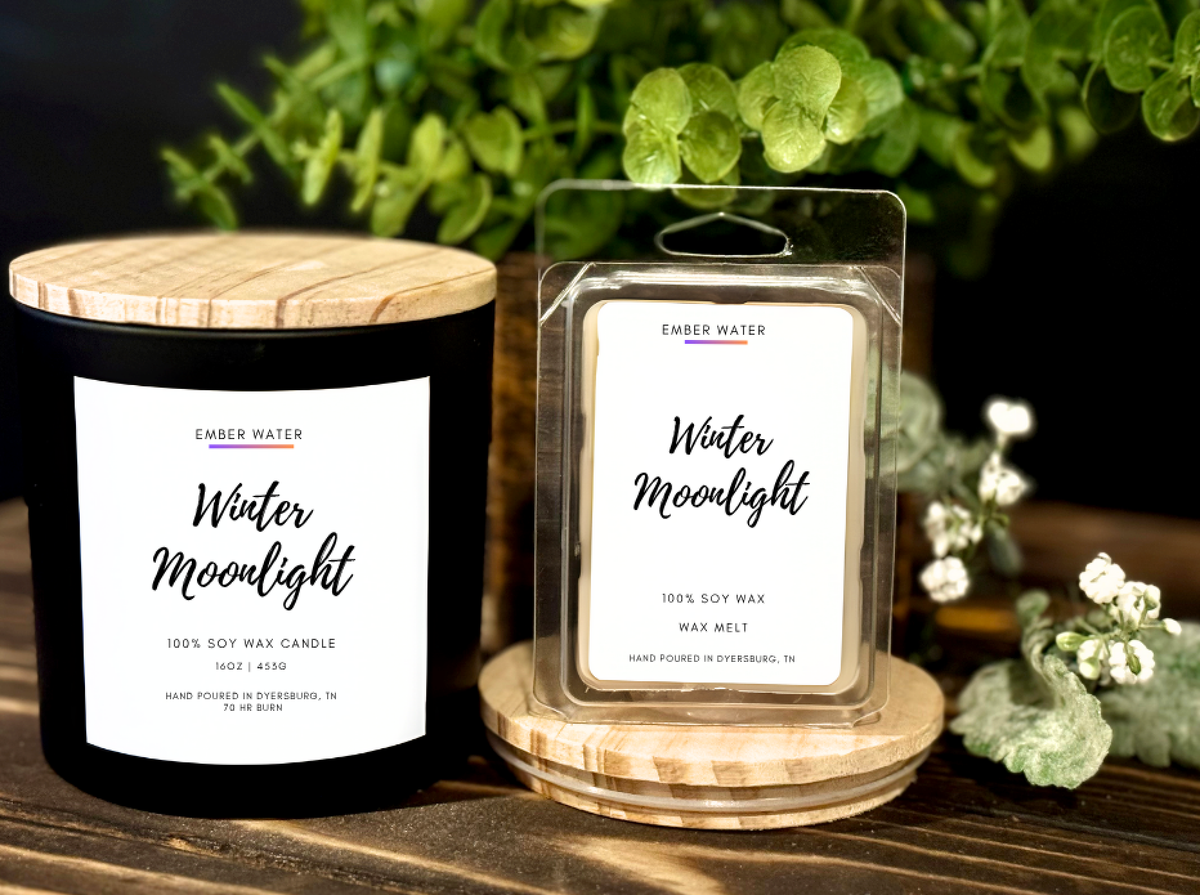 Winter Moonlight 16 oz 100% Soy Candle  