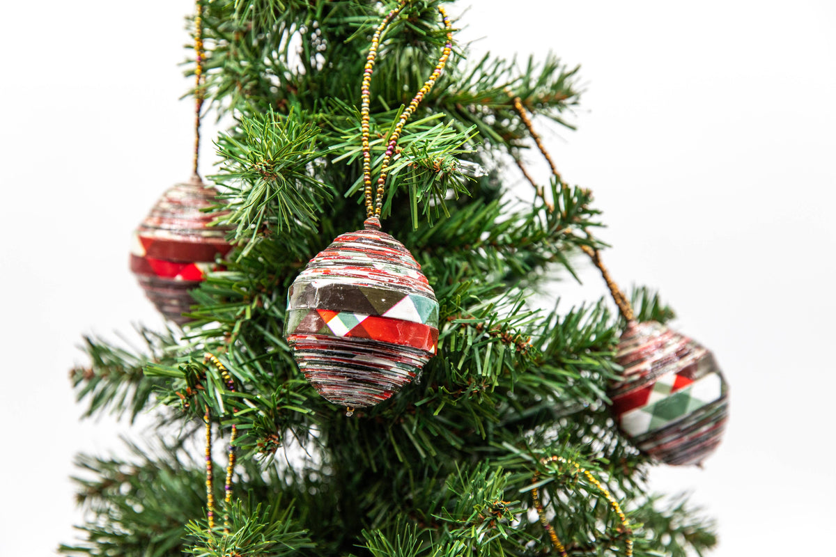 Large Paper Ball Ornaments: Christmas 'Round The World