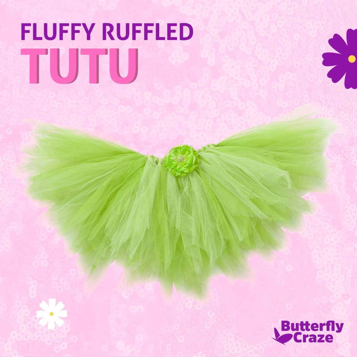 Butterfly Craze Green Tutu Set: M