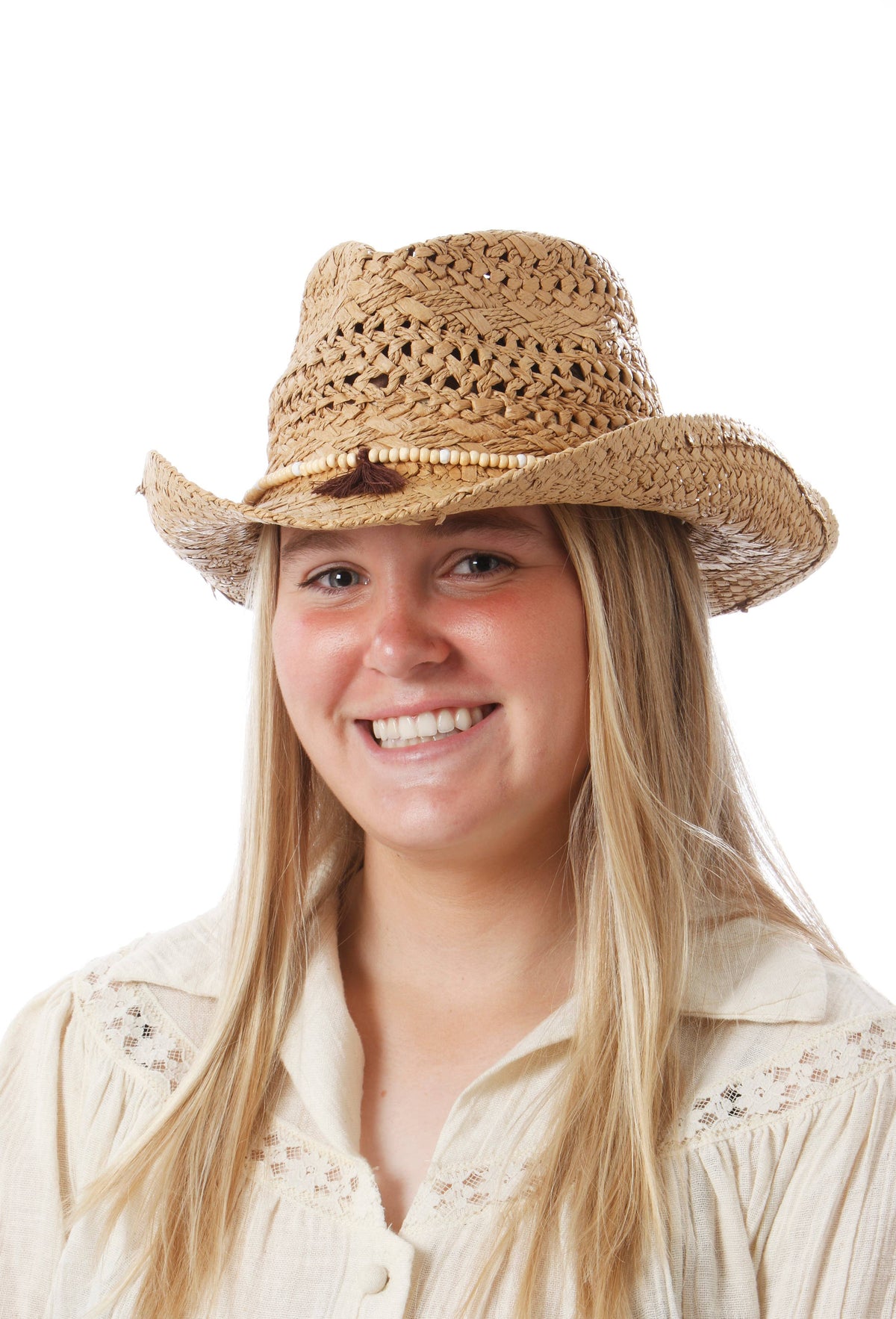 Rosalia Cowboy Hat: Tan