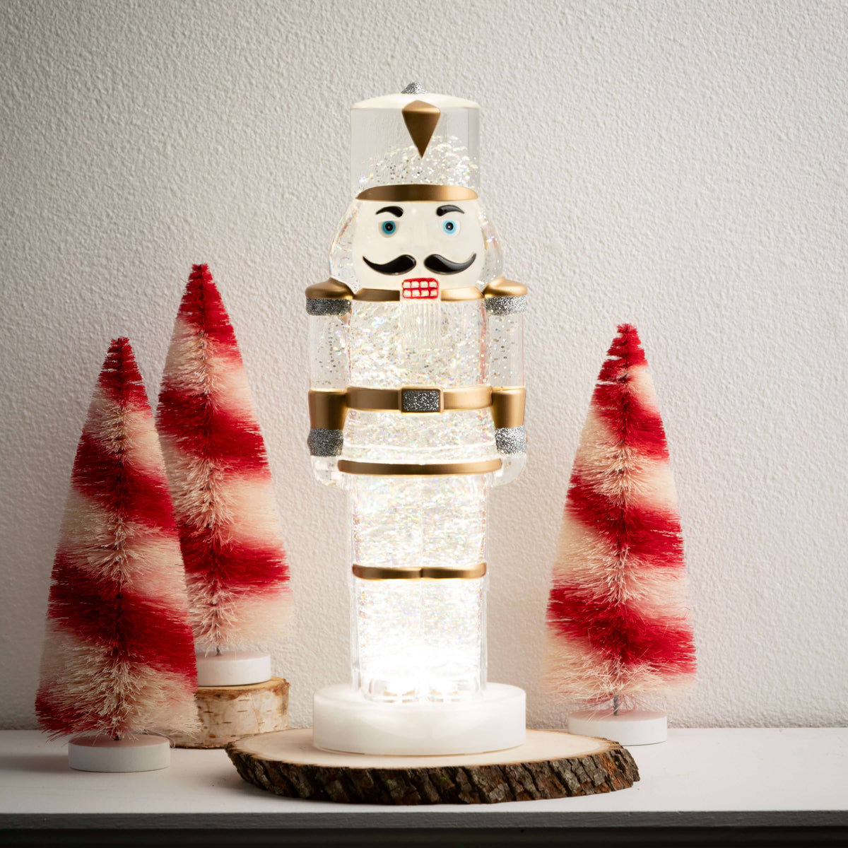 LED NUTCRACKER SHIMMER FIGURE