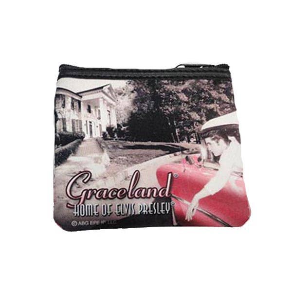 Elvis Coin Purse Keychain - In Car at Graceland