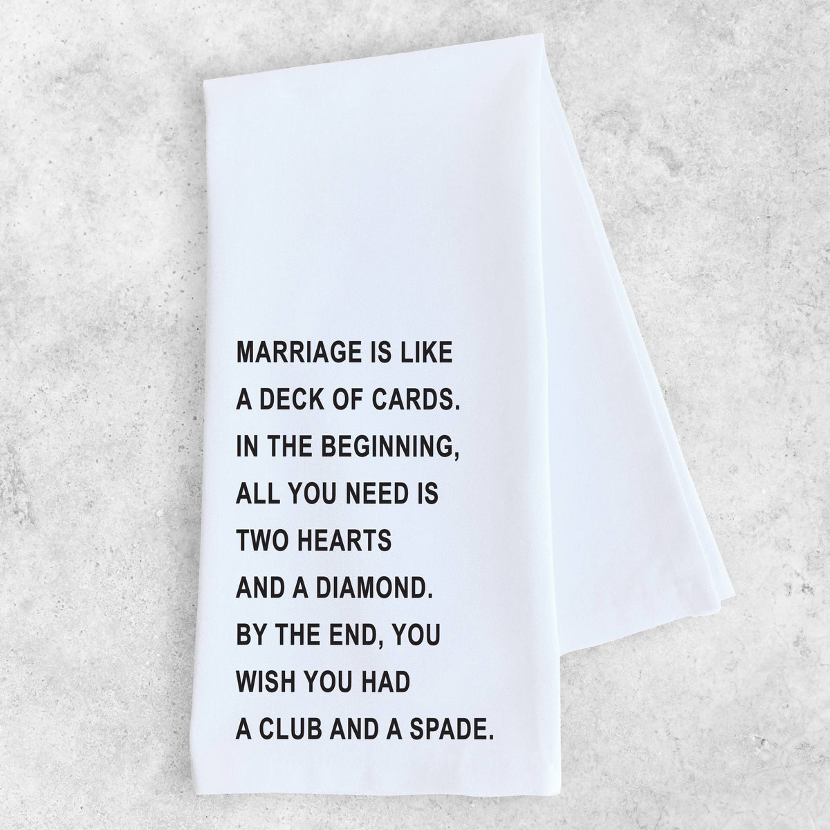 Marriage - Organic Cotton Tea Towel