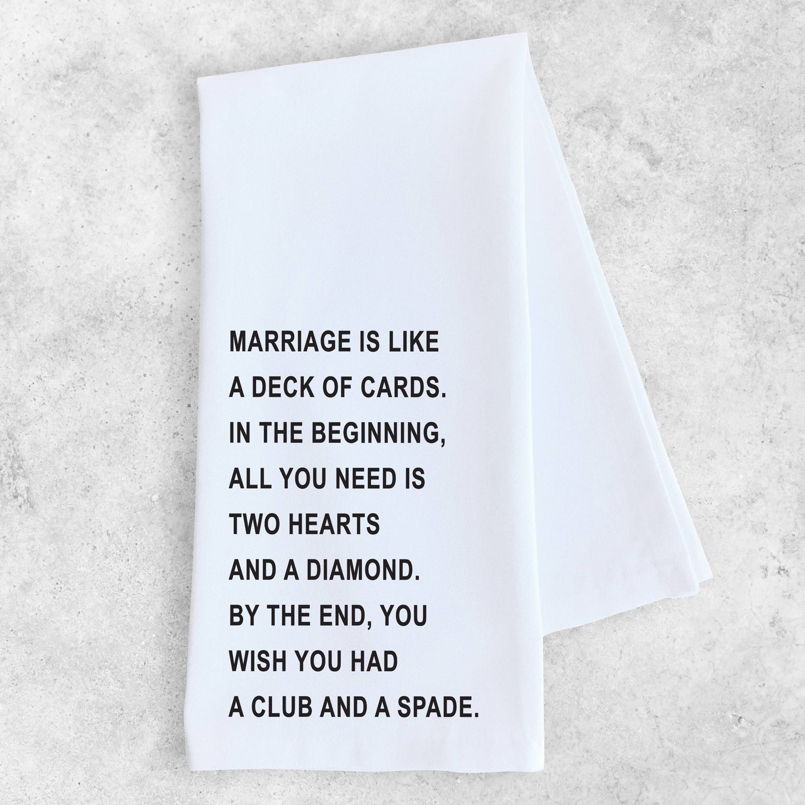 Marriage - Organic Cotton Tea Towel