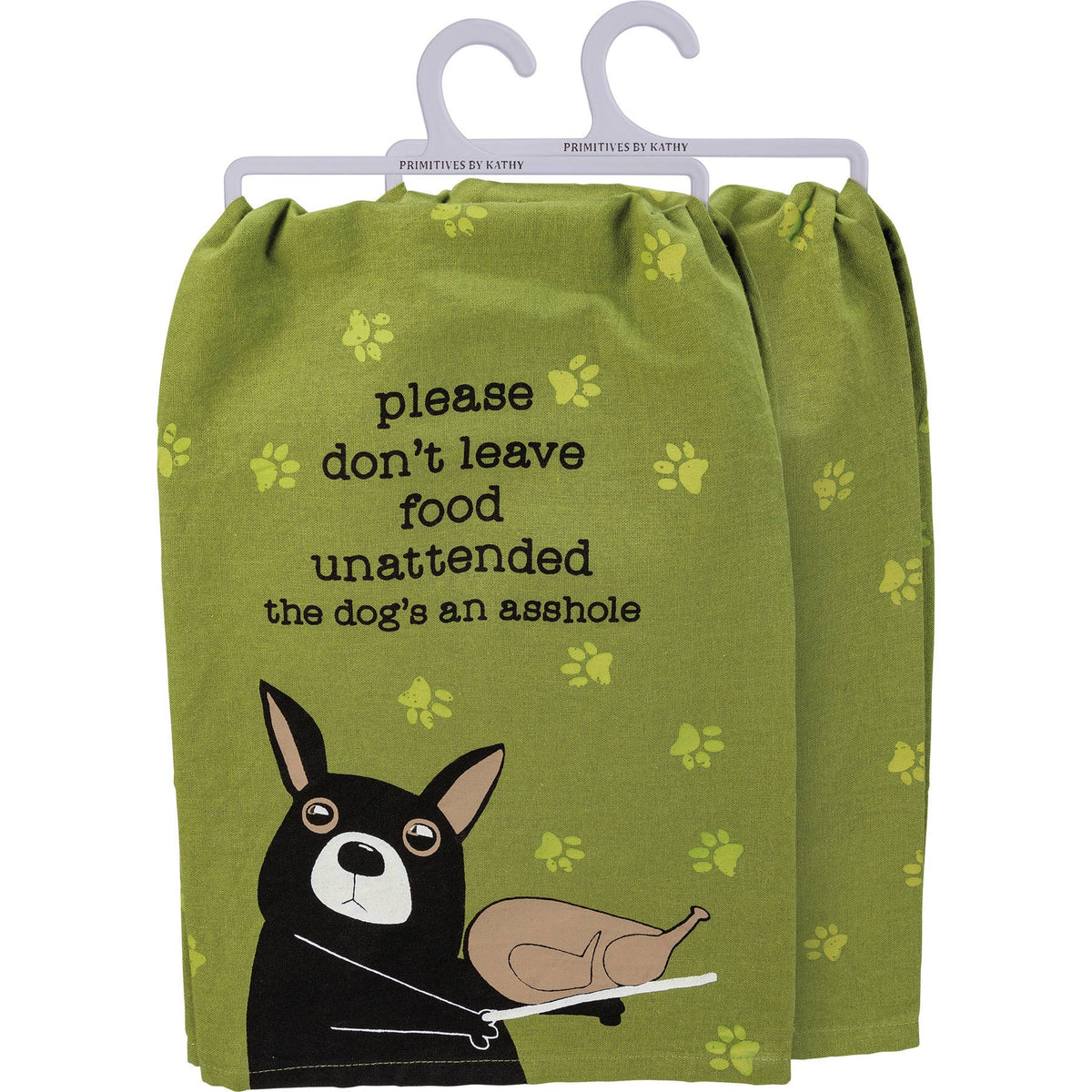 Please Don't Leave Food Unattended Kitchen Towel