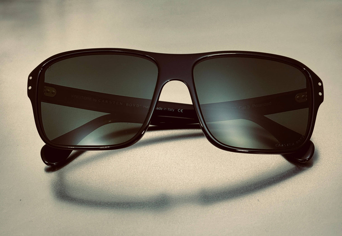 Vincitore Unisex Sunglasses - Handmade in Italy: Black or Brown