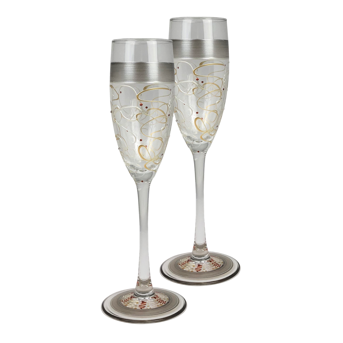 Celebration Streamers Champagne Glasses