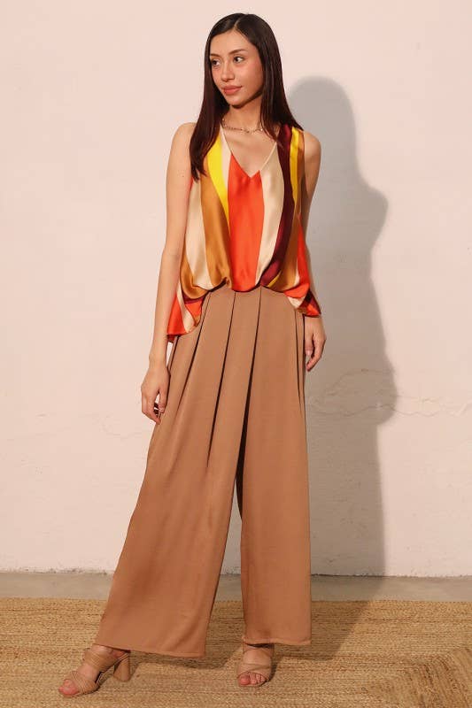 Sunset Wonders Front Tucked Top