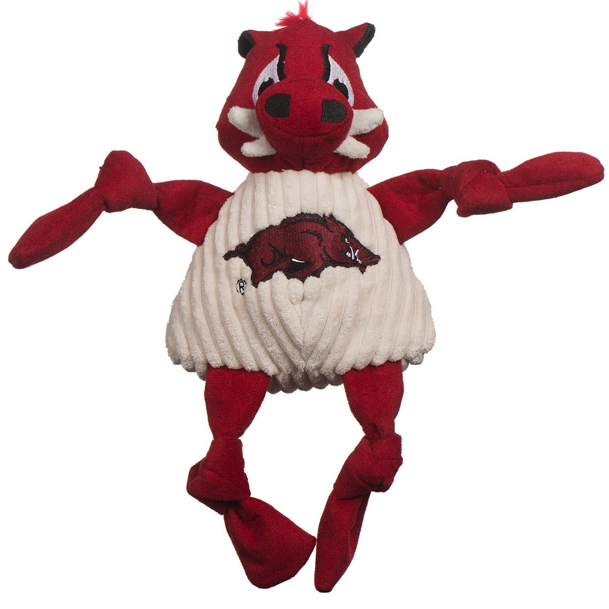 Arkansas (U. of), Tusk the Razorback Knottie® Plush Dog Toy: Small
