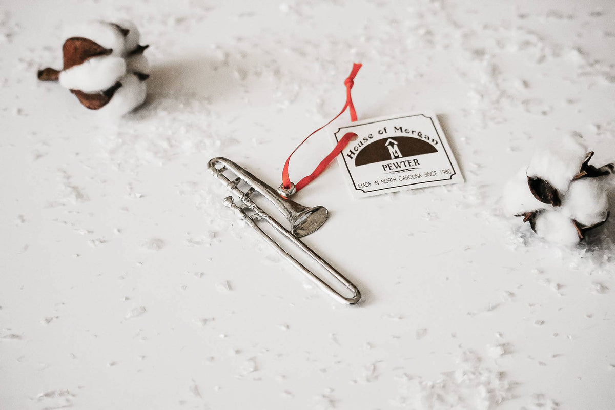 Handmade Music Christmas Ornament - Trombone
