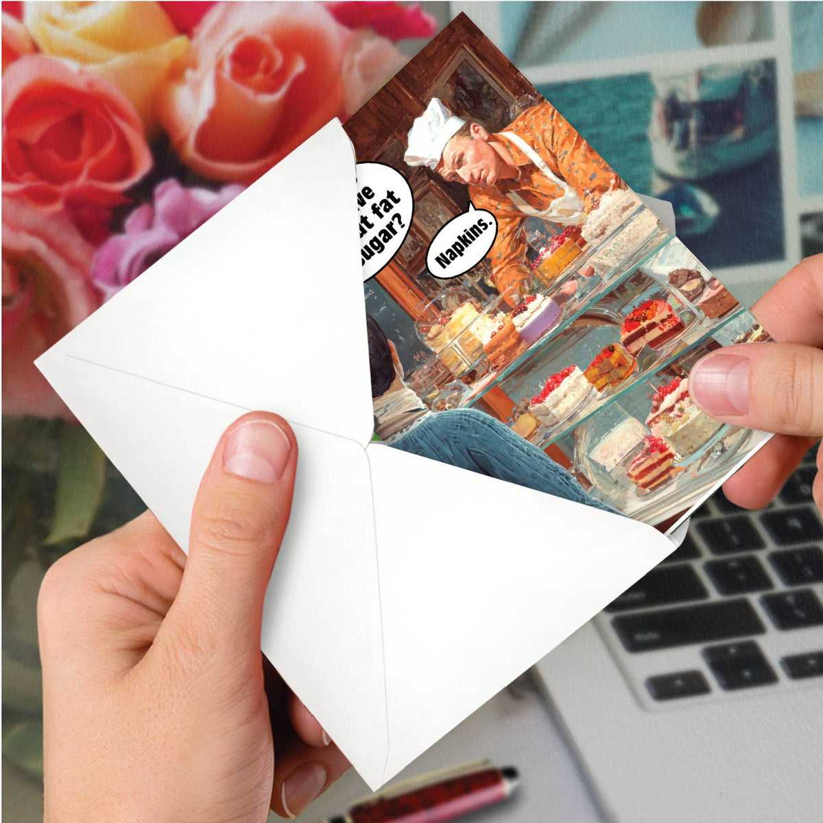 Napkins Funny Birthday Greeting Card
